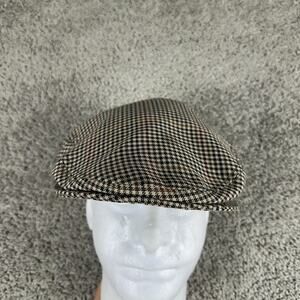 Vintage Shandon Hat Newsboy Fitted Mens 7 3/4 Wool Clerys Ireland Plaid 90s